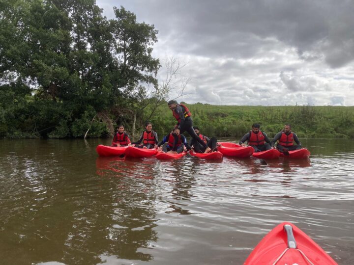 kayaking games and fun challenges River Ure Boroughbridge