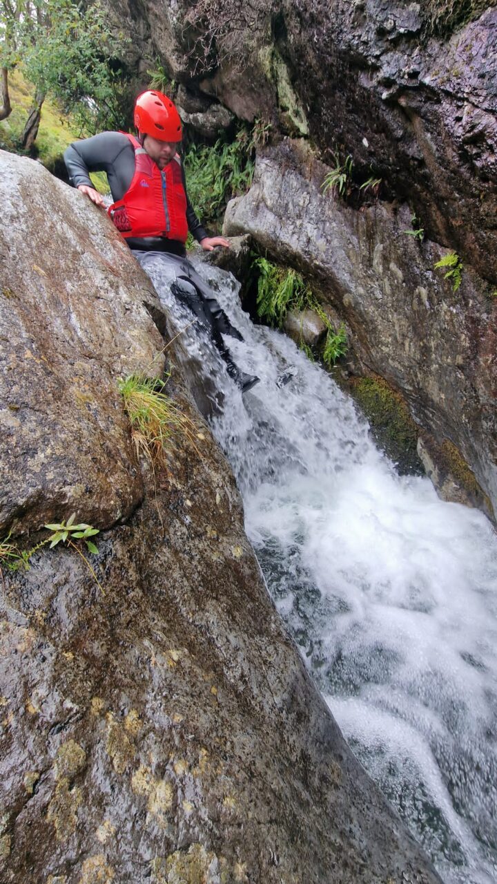 ghyll scrambling in the Lake District