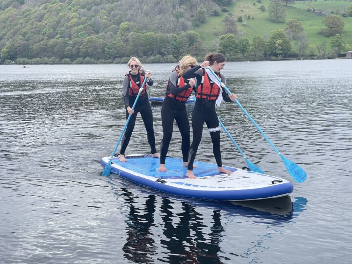 Hen Party paddle Boarding Lake District
